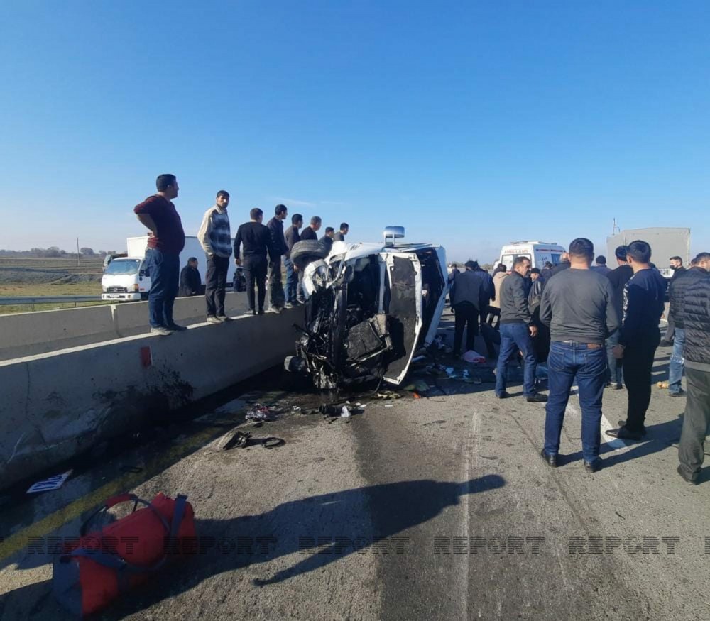 Azərbaycanda dəhşətli hadisə: Xeyli sayda yaralı var+HADİSƏ YERİNDƏN FOTO