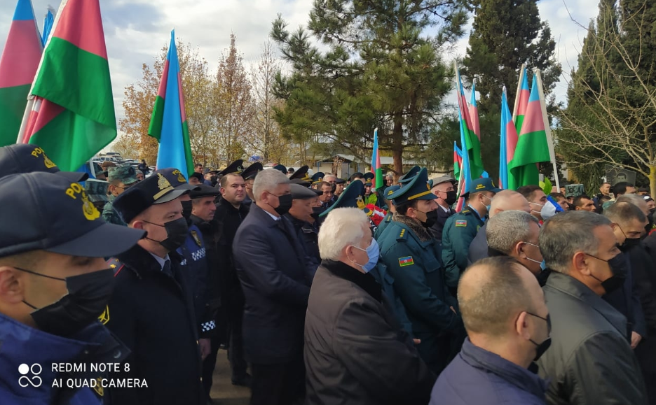 Helikopter qəzasında şəhid olan Fərid Nağıyev dəfn edildi- FOTOLAR