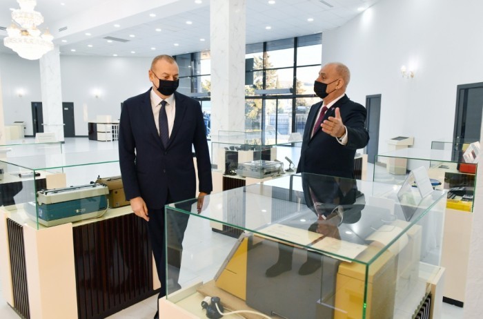 İlham Əliyev AZƏRTAC-ın yeni binasında- FOTOLAR (YENİLƏNİB)