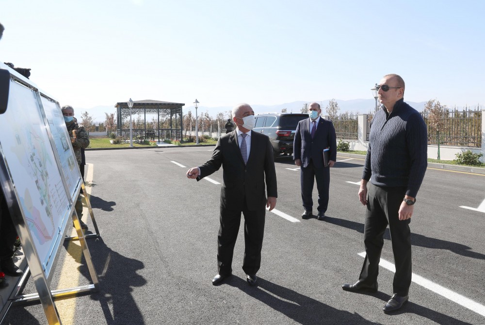 Prezident və birinci xanım Ağdamda səfərdə olublar- FOTOLAR