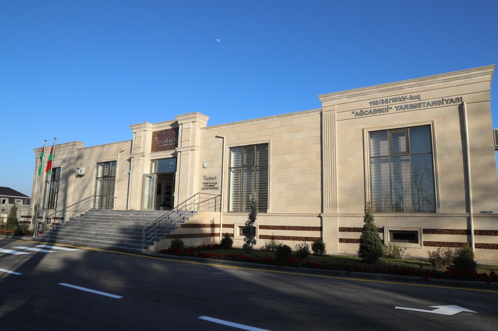 “Ağcabədi” yarımstansiyası istifadəyə verildi- FOTOLAR