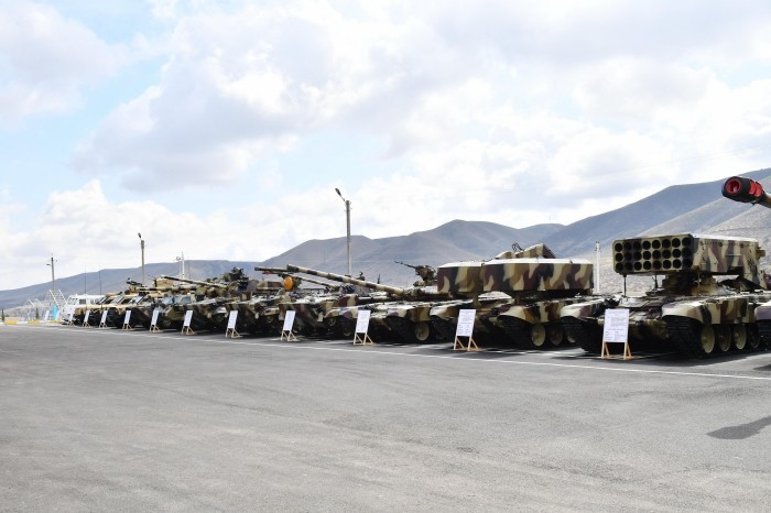 Müdafiə Nazirliyinin Suqovuşanda “N” saylı hərbi hissəsinin açılışı olub -FOTOLAR