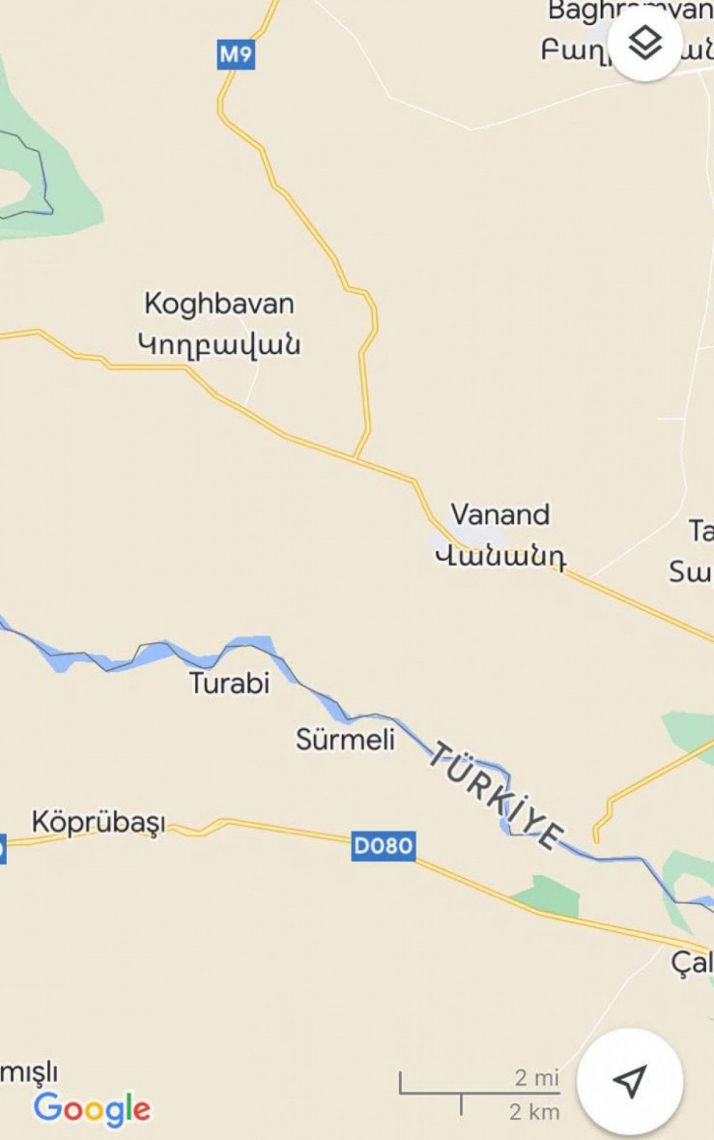 Ermənilər Türkiyə sərhədində yanğın törətdi- FOTOLAR