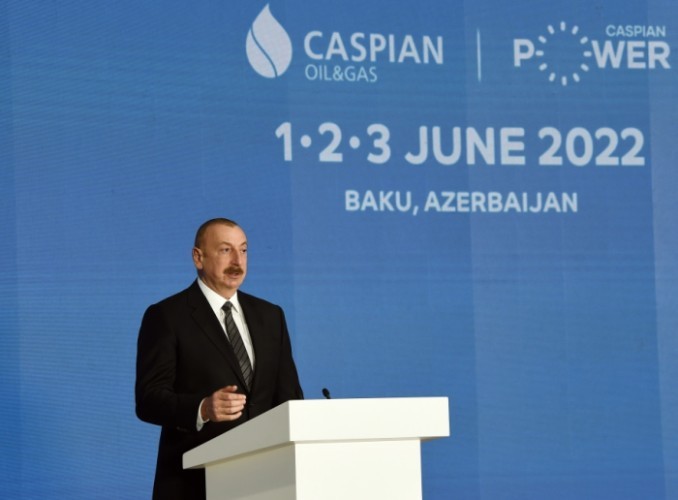 Prezident Bakı Enerji Həftəsinin açılış mərasimində- FOTOLAR