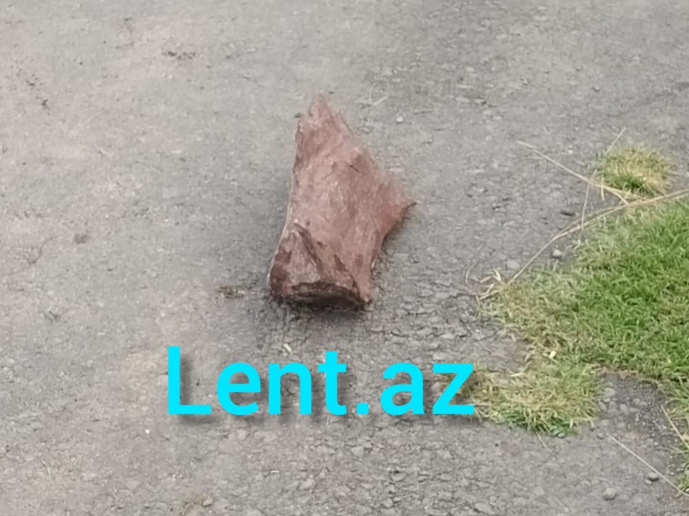 Azərbaycanın bu rayonuna göydən DAŞ DÜŞDÜ- FOTOLAR