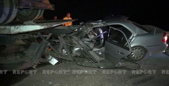 Azəbaycanda dəhşətli qəza:Ölən və yaralılar var (FOTOLAR)