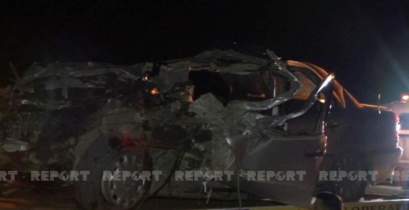 Azəbaycanda dəhşətli qəza:Ölən və yaralılar var (FOTOLAR)