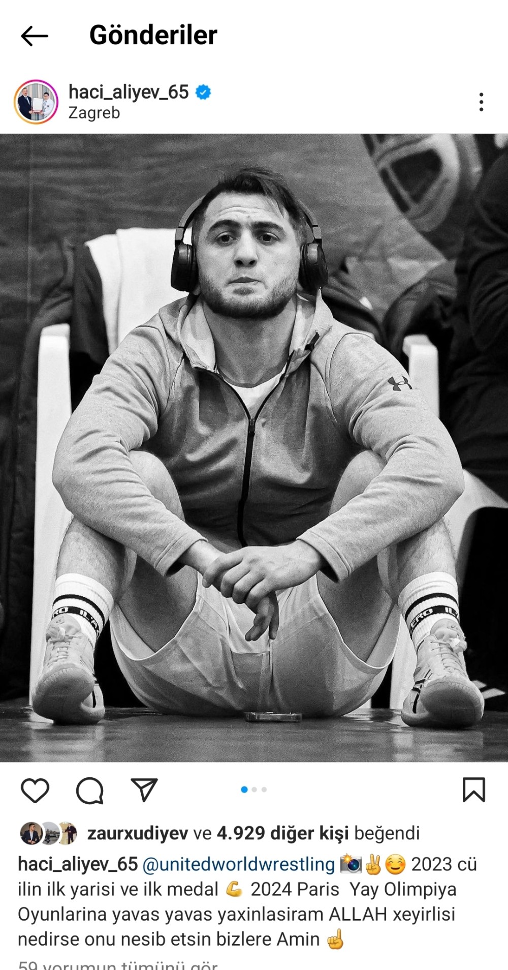 Hacı Əliyevin "İntagram"dakı paylaşımı diqqət çəkdi- 2024-cü illə bağlı mesaj (FOTO)