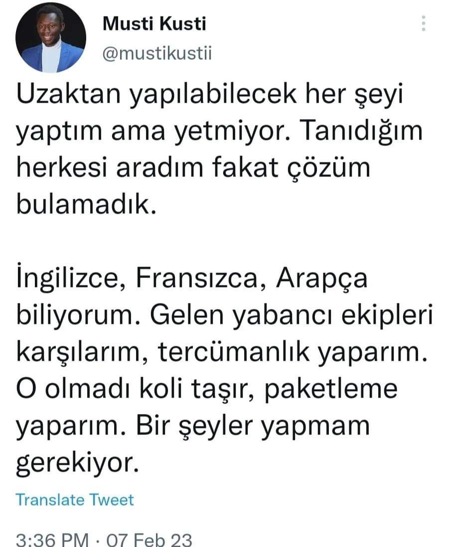 Afrikalı fenomenin zəlzələ qurbanlarına yardım etməklə bağlı çağırışıhər kəsi duyğulandırdı