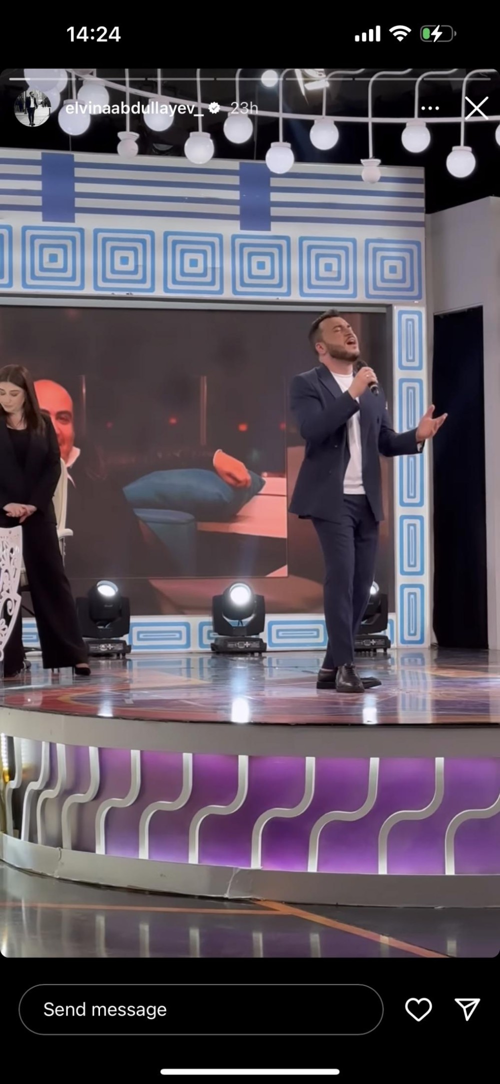 Dilarə həyat yoldaşının vəfatından sonra ilk dəfə efirə çıxdı(FOTO)