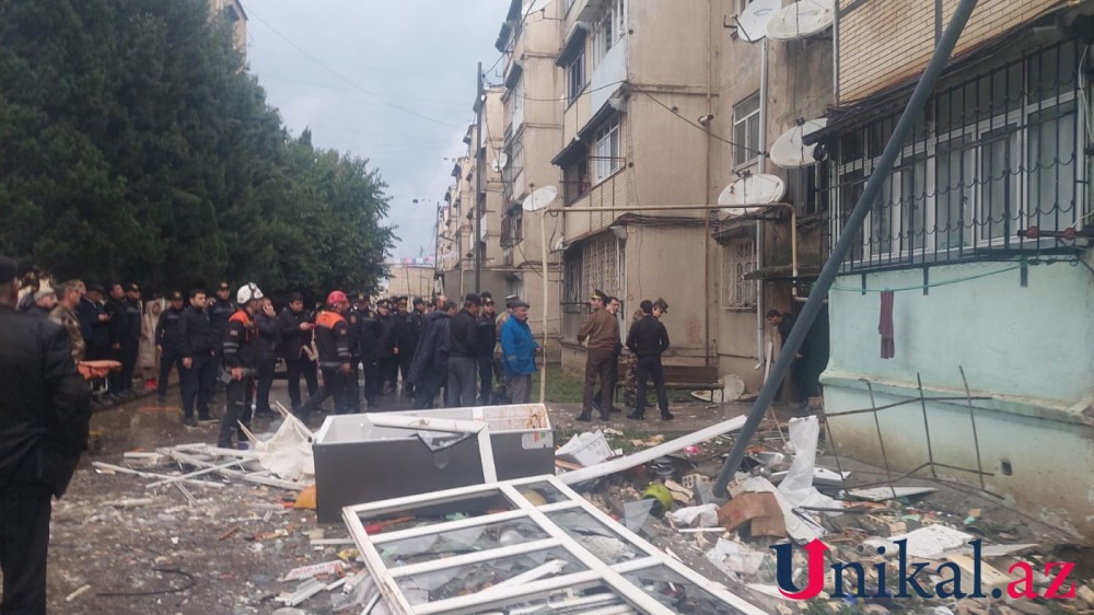 Gəncədə evdə partlayış -Ölənlər və xəsarət alanlar var (FOTO)