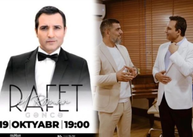 Rafet El Roman Bakıya gəldi- Sabah Gəncədə konsert verəcək - VİDEO