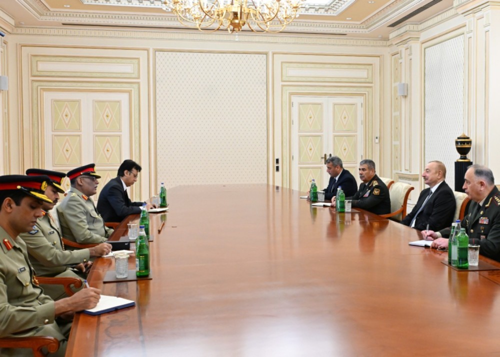 Prezident pakistanlı generalı qəbul etdi- FOTO (YENİLƏNİB)
