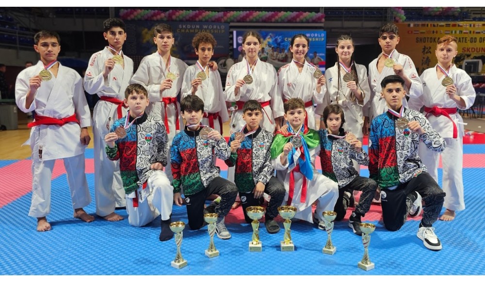 Karateçilərimiz dünya çempionatında tarix yazdılar -FOTOLAR
