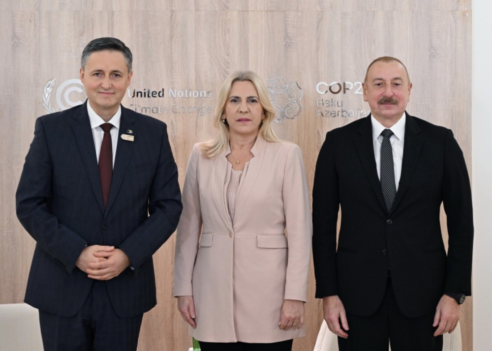 Prezident Bosniya və Herseqovinanın Rəyasət Heyətinin Sədri və üzvü ilə görüşdü -FOTOLAR (YENİLƏNİB)