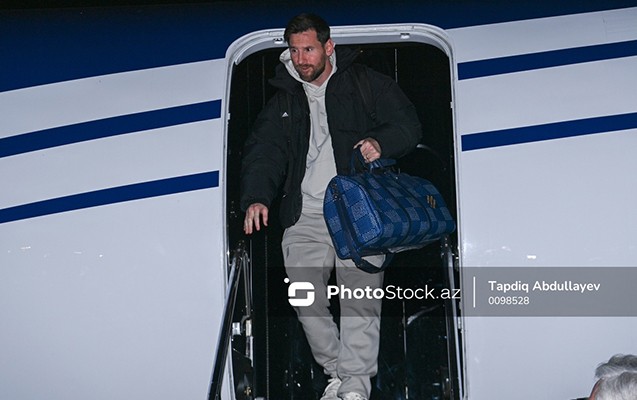 Messi Bakıya gəldi -FOTO
