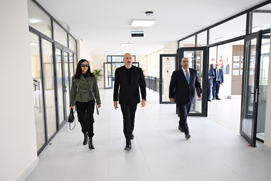 Prezident və xanımı Sarıcalı kəndinin açılışında iştirak ediblər -YENİLƏNİB (FOTOLAR+VİDEO)