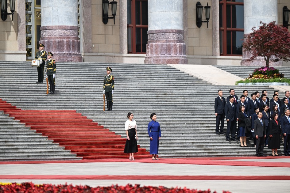 Prezidentin Pekində rəsmi qarşılanma mərasimi oldu -FOTOLAR (YENİLƏNİB)