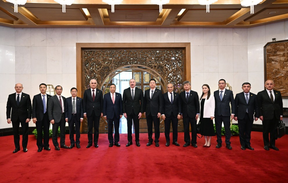 İlham Əliyev Pekində Sonq Hailianq ilə görüşdü - FOTOLAR