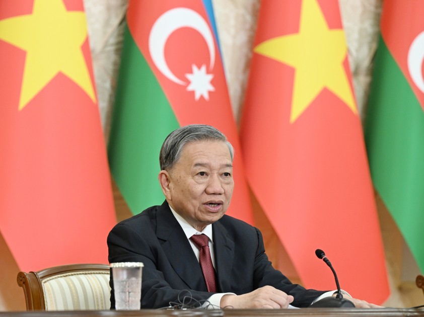 İlham Əliyev və To Lam mətbuata bəyanatlarla çıxış ediblər -YENİLƏNİB (FOTOLAR)