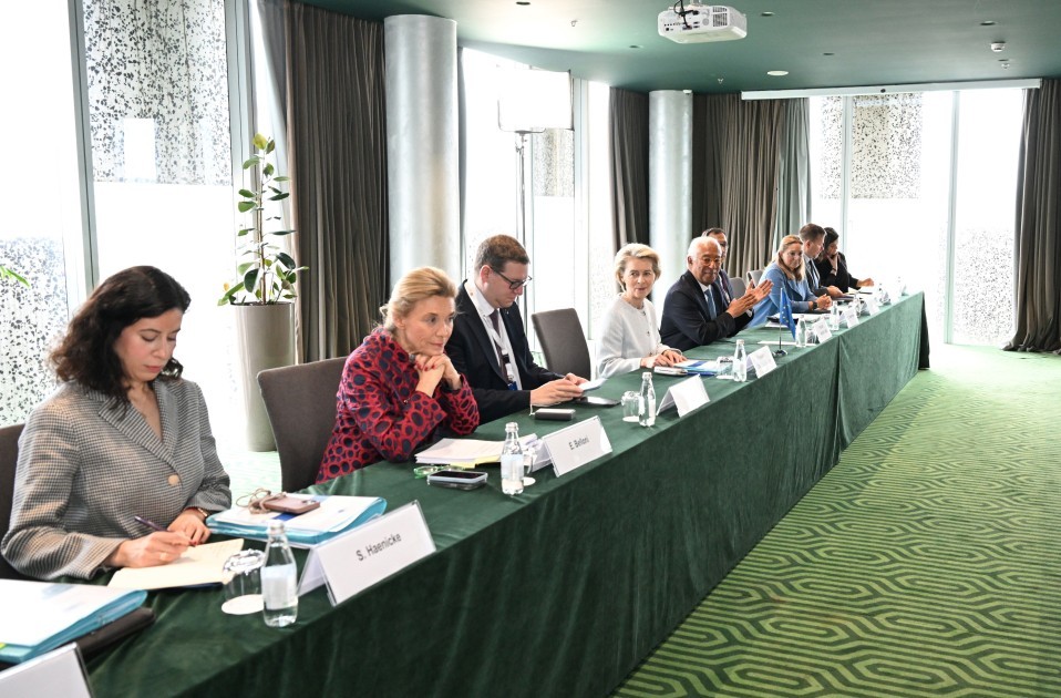 İlham Əliyev Antonio Koşta və Ursula fon der Lyayenlə görüşdü -FOTOLAR