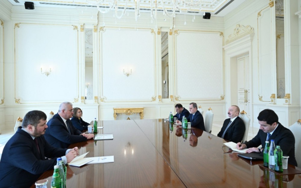 Prezident Ukraynanın xarici işlər nazirini qəbul etdi -FOTOLAR