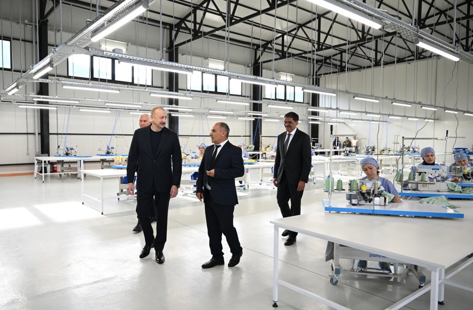 İlham Əliyev Laçında iki fabrikin açılışını etdi -FOTOLAR + Yenilənib
