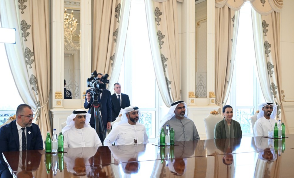 Prezident BƏƏ-nin iş adamlarını qəbul edib +FOTOLAR