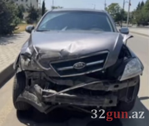 Goranboyda iki avtomobil toqquşdu