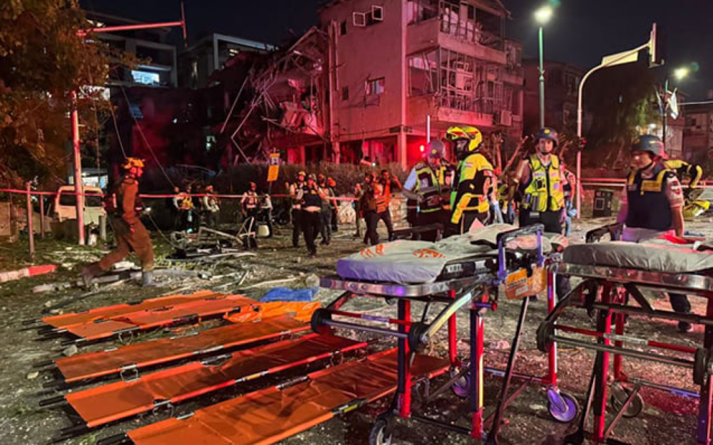 İranın raket hücumundan sonra Təl-Əviv -Fotolar