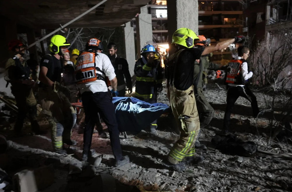 İranın raket hücumundan sonra Təl-Əviv -Fotolar