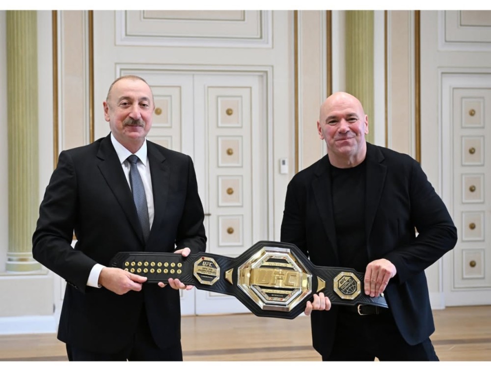 Prezident İlham Əliyev UFC-nin prezidentini qəbul etdi