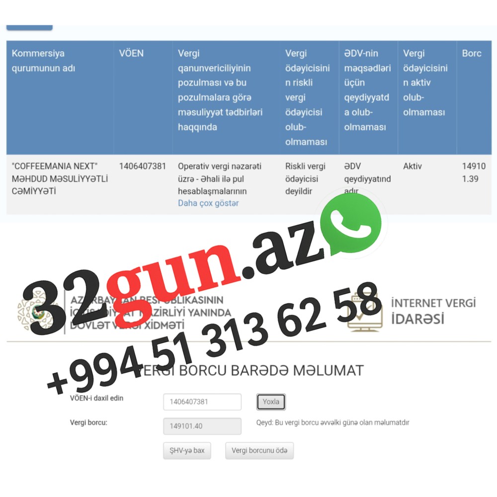 “Coffeemania Next”in külli miqdarda vergi borcu üzə çıxdı- FOTOFAKT