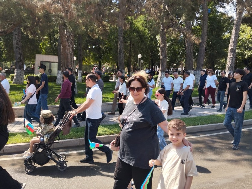 Xankəndidə hərbçilərin yürüşü təşkil olundu -FOTOLAR