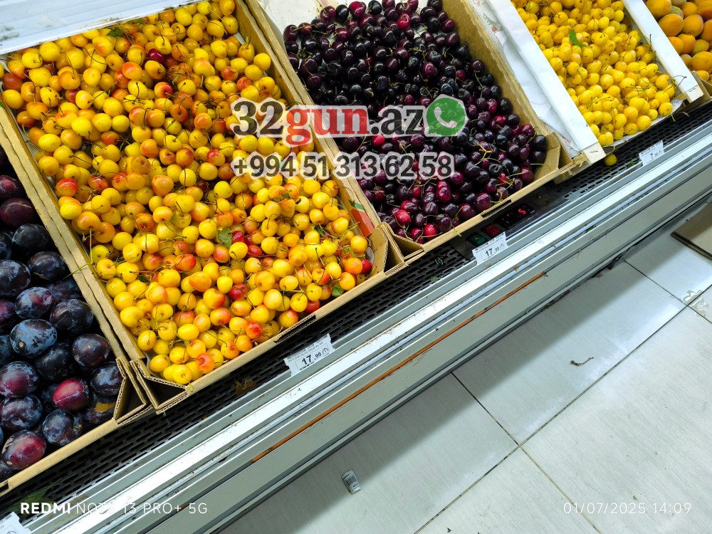 "Grandmart” marketlər şəbəkəsindəgilasın qiyməti "cib yandırır" / FOTO