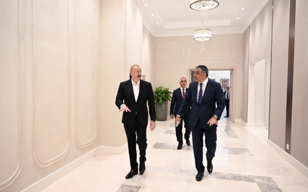 Prezident Xankəndi Konqres Mərkəzinin açılışında -FOTOLAR