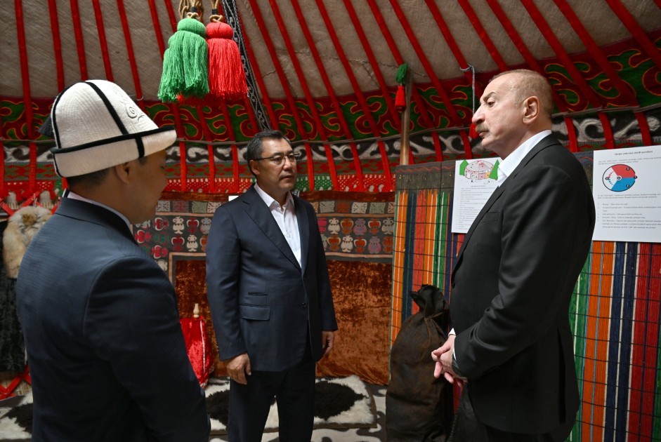 Prezidentlər Ağdamın Xıdırlı kəndinin 1-ci mərhələsinin açılışında -FOTOLAR