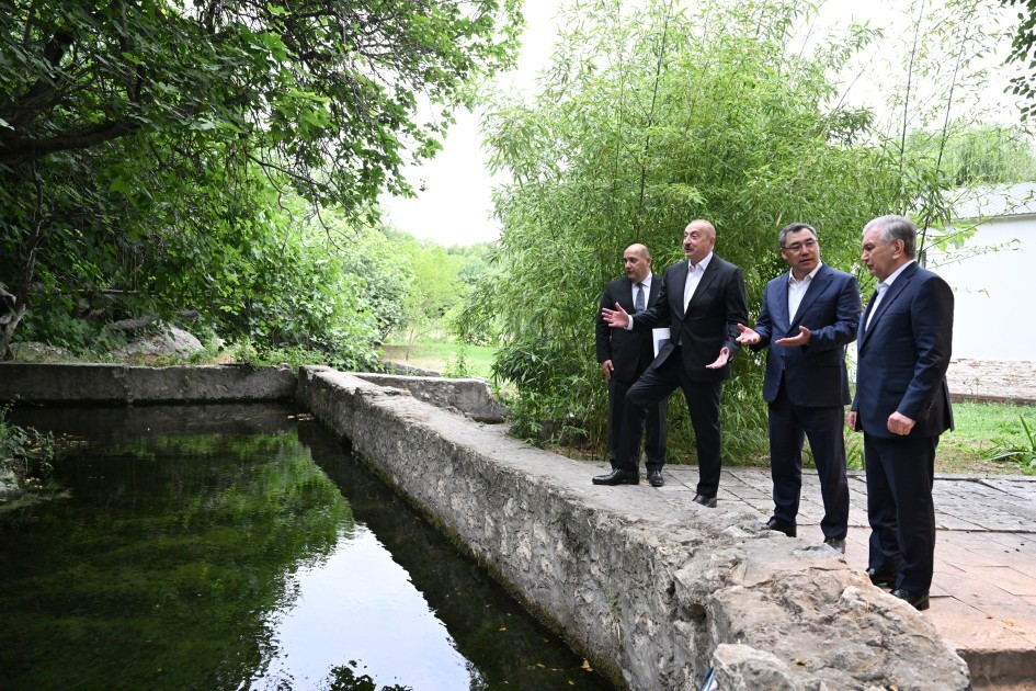 Üç ölkənin lideri Şahbulaqda -FOTOLAR