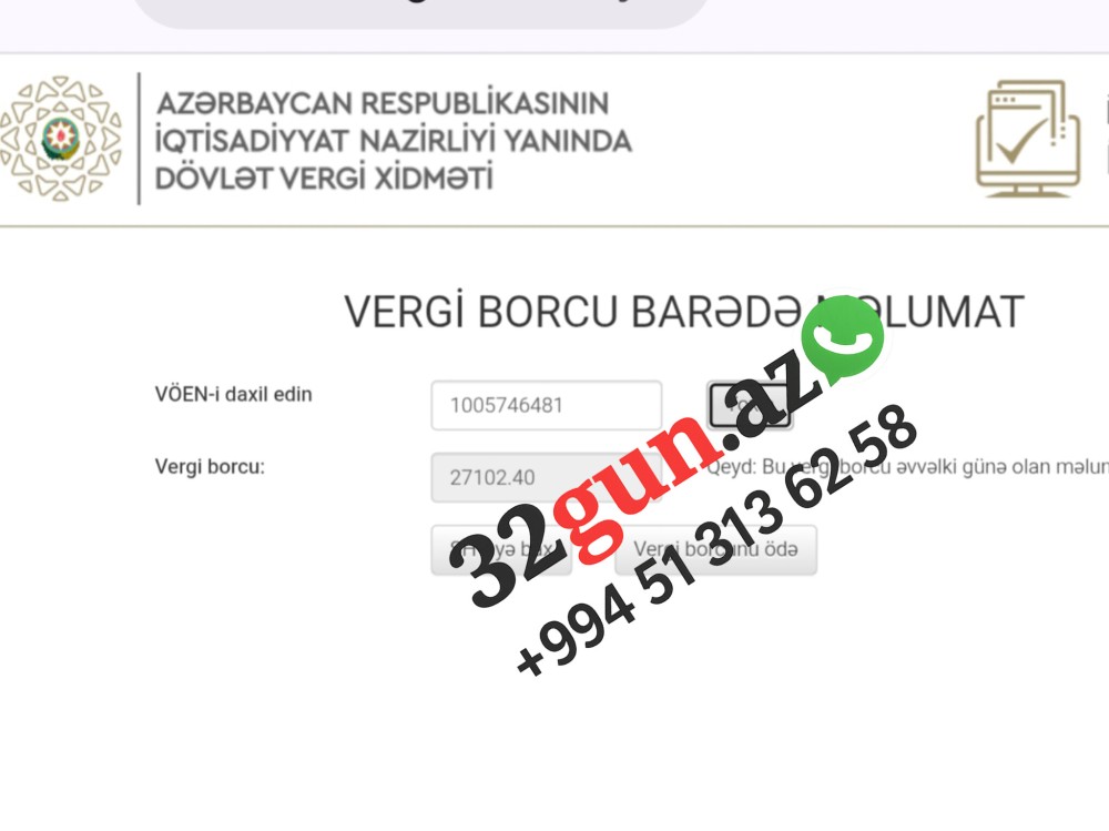 "BASHAK HOTEL SUPPLY" dövlətə borclandı