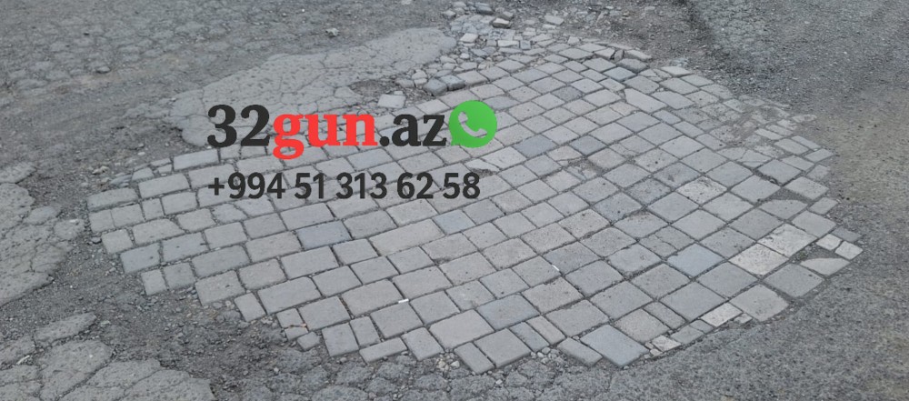 Ağstafanın Nəriman Nərimanov küçəsində yol biabırçı vəziyyətdədir/ FOTO