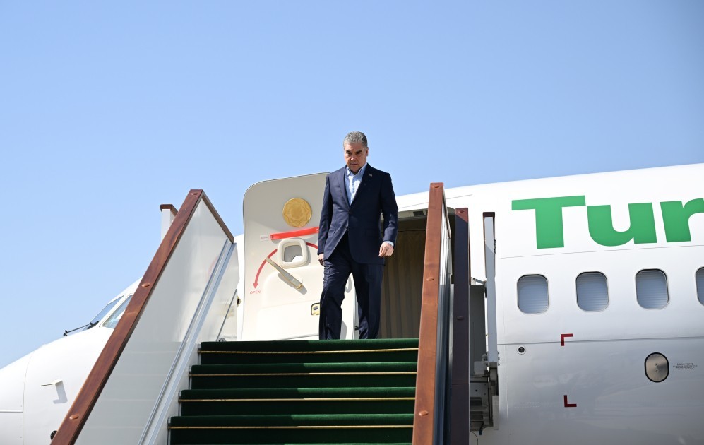 Berdiməhəmmədov Füzuliyə gəldi - FOTOLAR