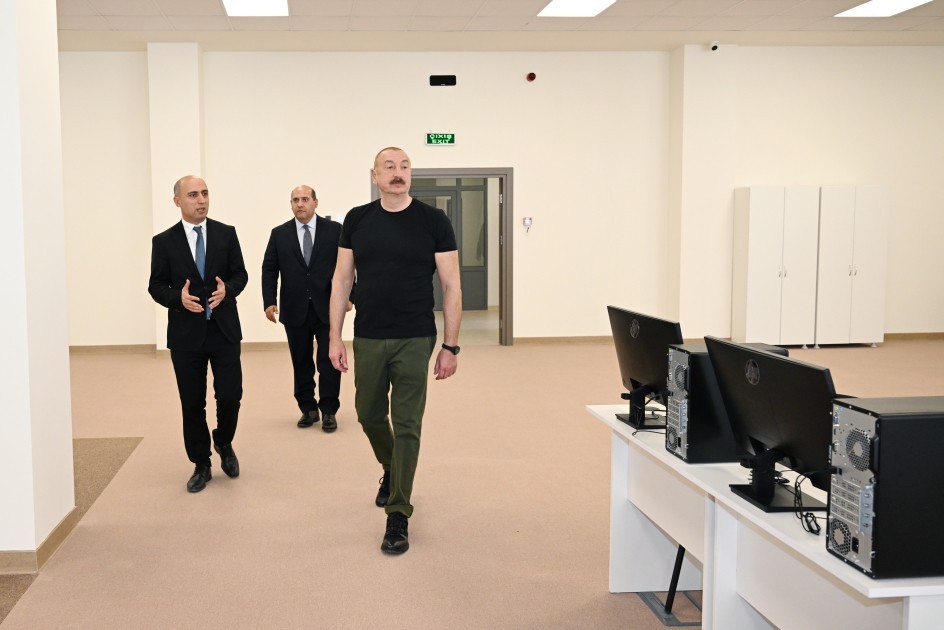 Ağdam şəhər 1 nömrəli tam orta məktəbin binasının açılışı oldu -FOTOLAR