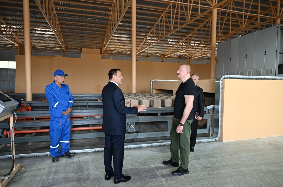 Xocalı kərpic zavodunun açılışı olub -FOTOLAR