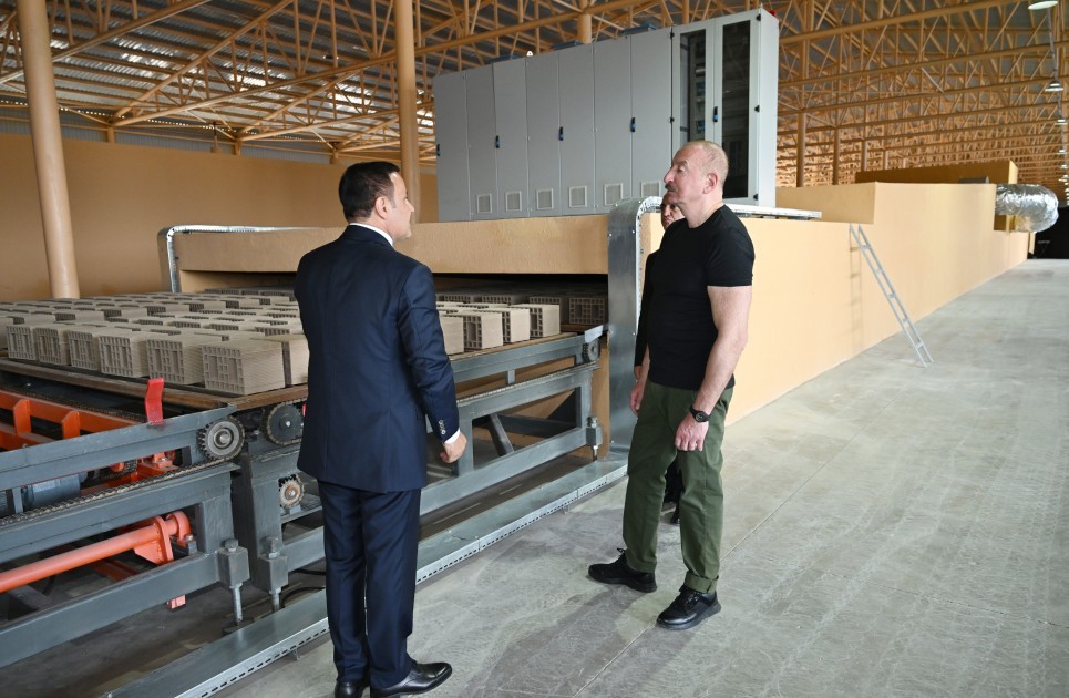 Xocalı kərpic zavodunun açılışı olub -FOTOLAR