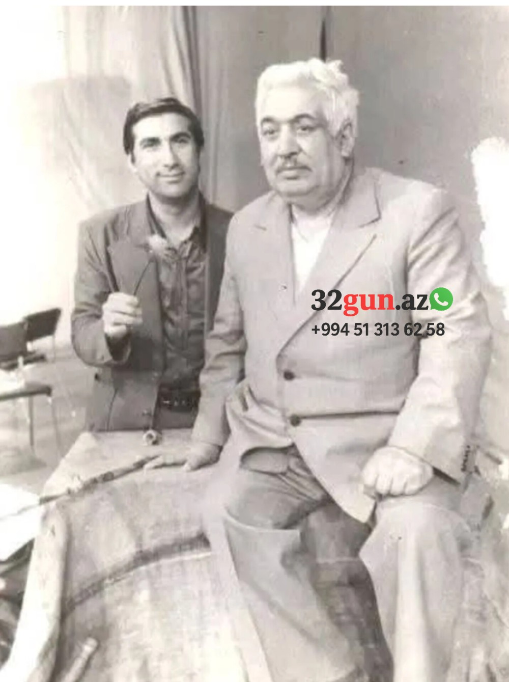 Xalq artistləri Əliağa Ağayev və Arif Quliyevin nadir fotosu maraq doğurub