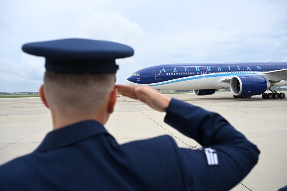 İlham Əliyev ABŞ-də belə qarşılandı -FOTOLAR