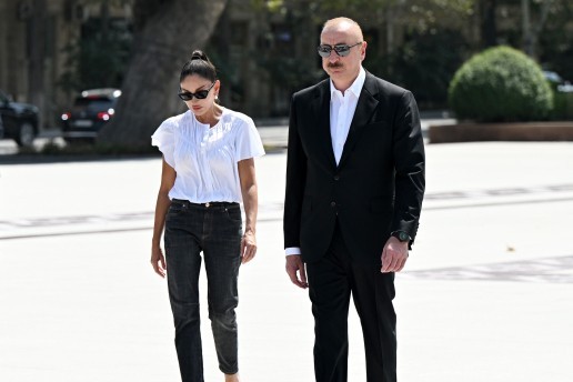 Prezident və birinci xanım Gəncə şəhərində olublar- FOTOLAR (YENİLƏNİB)