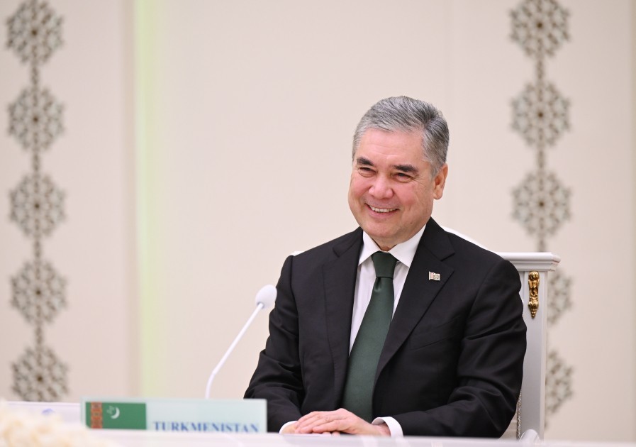 İlham Əliyevin Berdiməhəmmədovla geniş tərkibdə görüşü oldu- FOTOLAR (YENİLƏNİB)