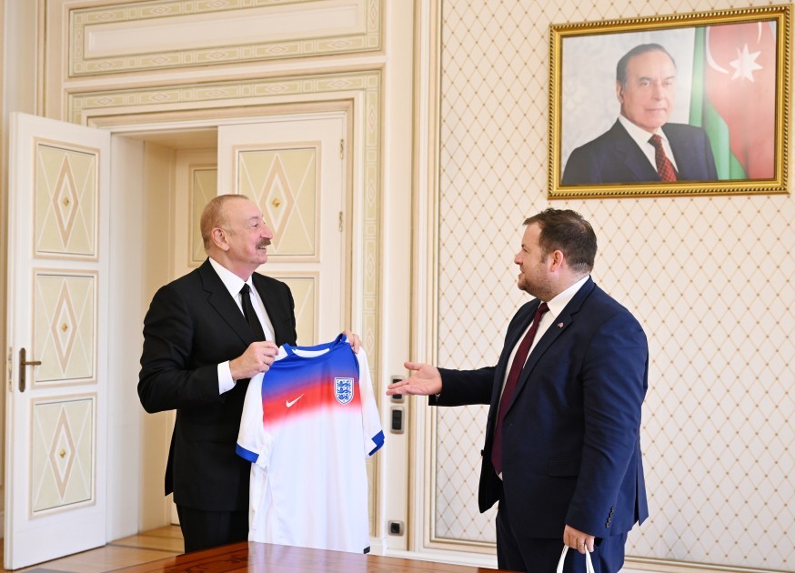 Prezident Stiven Doutini qəbul edib - FOTOLAR