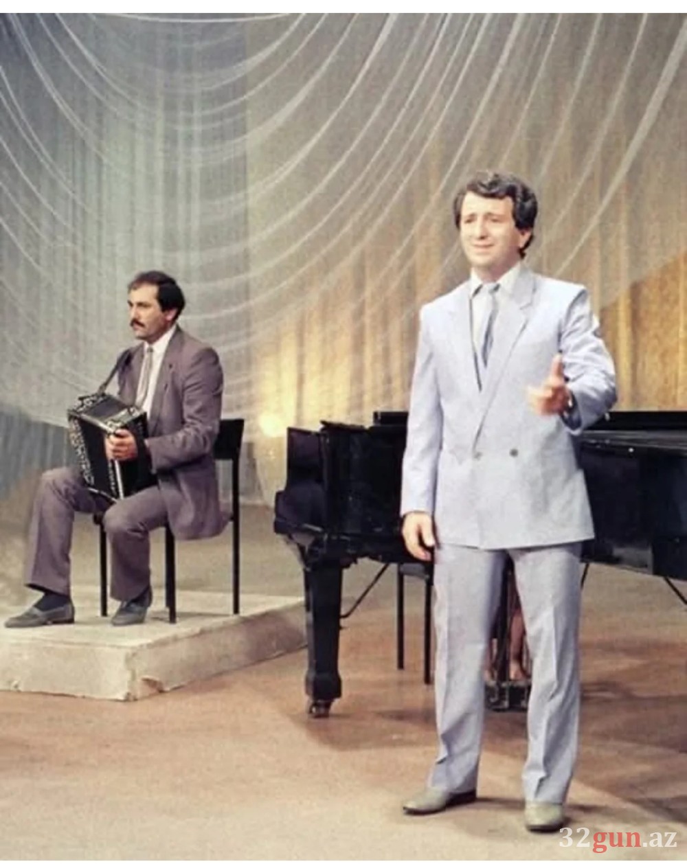 Maraqlı foto: Səməd Səmədov və Cavanşir Məmmədov bir səhnədə